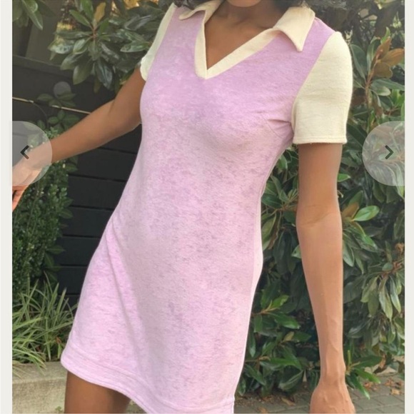 SOLD Find Me Now Terrycloth Mini Polo Dress - Picture 2 of 8